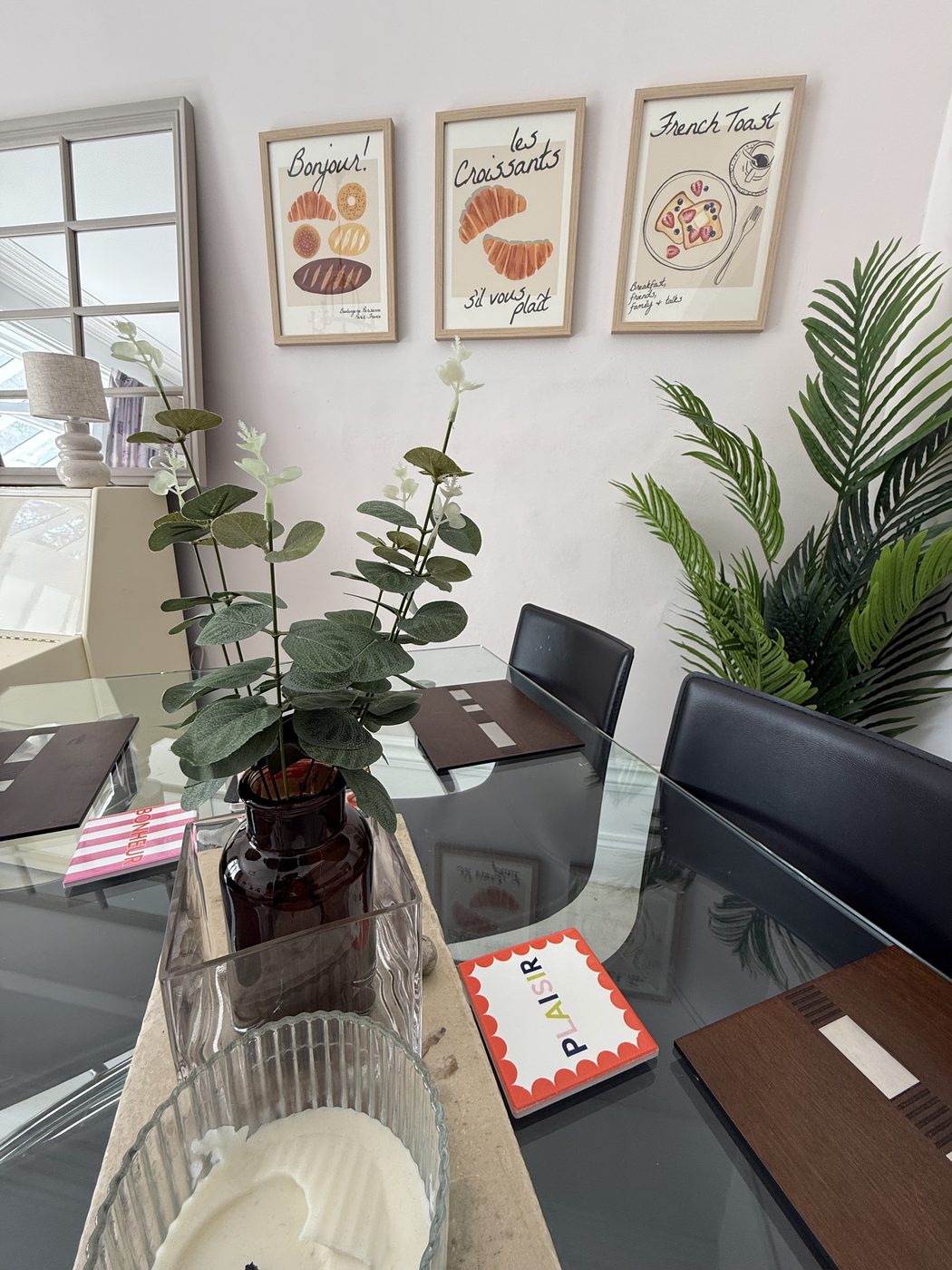 Bright dining space